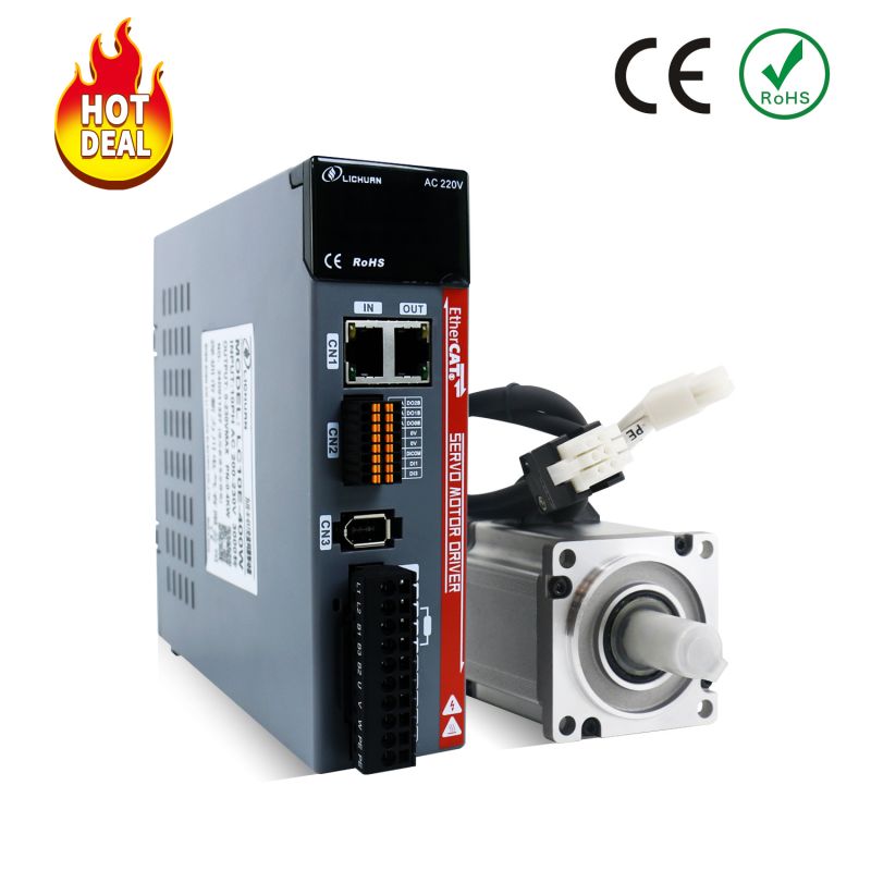 Động cơ servo Ethercat AC 400W 3000 vòng / phút 1.27nm Một bộ